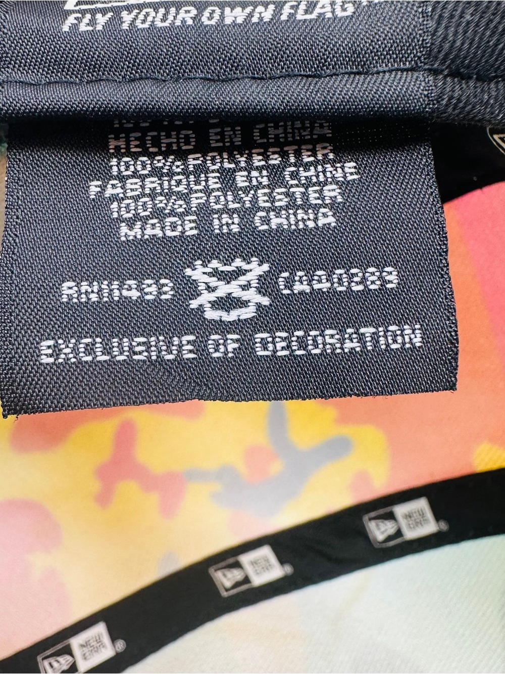 Andy Warhol Foundation New Era 5-Panel Hat Camo Pop Art Adjustable Hook Loop - Picture 14 of 15
